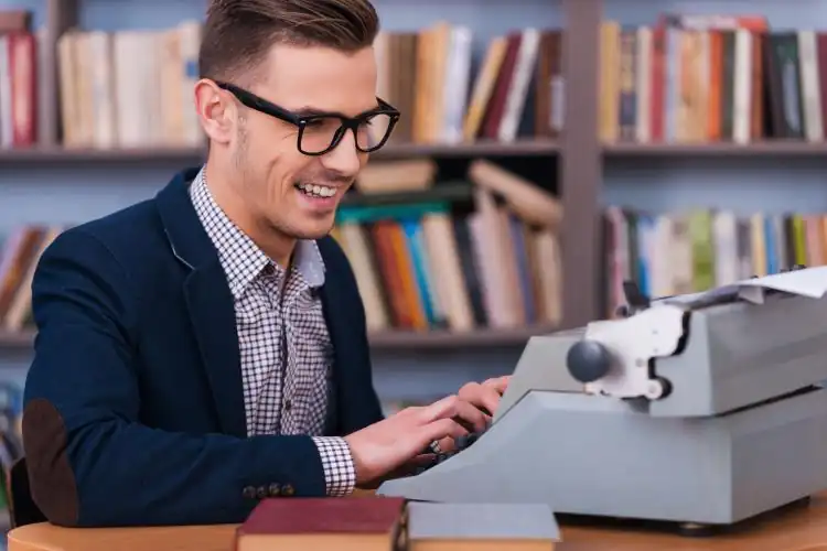 Fictional Book Writing after